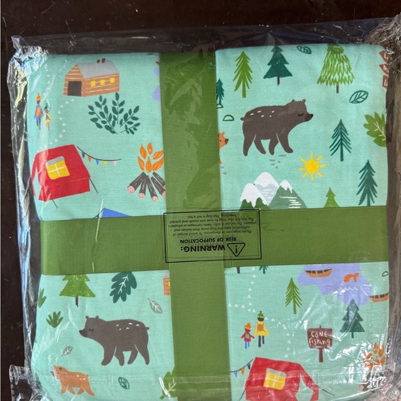 Little Sleepies Cloud Blanket - Happy Campers print - Picture 2 of 2